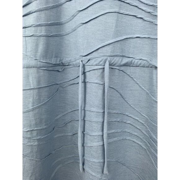 Simply‎ Vera Wang Dress Womens Medium Blue Sleeveless Knit drawstring waist NEW - Picture 5 of 6